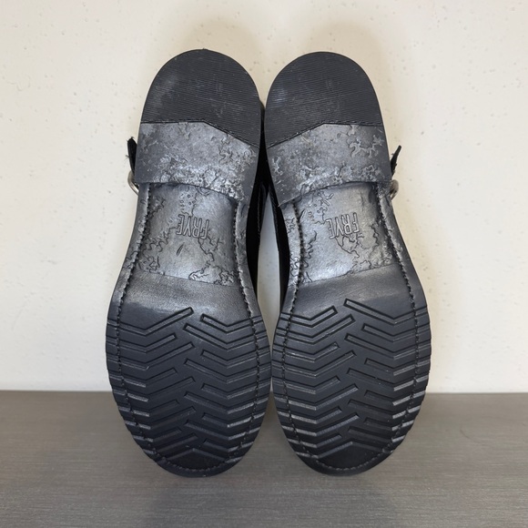 FRYE "Veronica Flex Bootie" Women's Black Oiled Leather Waterproof Boots Sz 6.5B - Picture 6 of 7